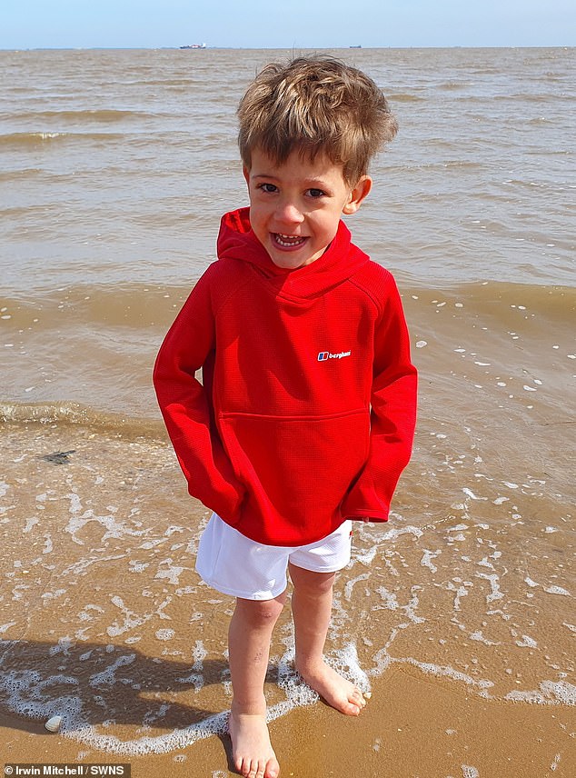 Now aged four, Harry has had to grow up without his mother and only hear about her from his dad