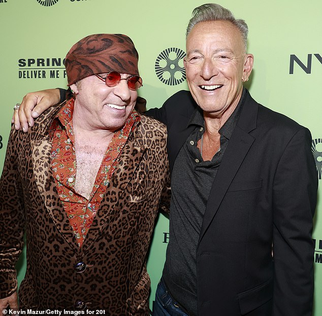 The Boss was also joined on the red carpet by longtime friend and E Street bandmember Steve Van Zandt