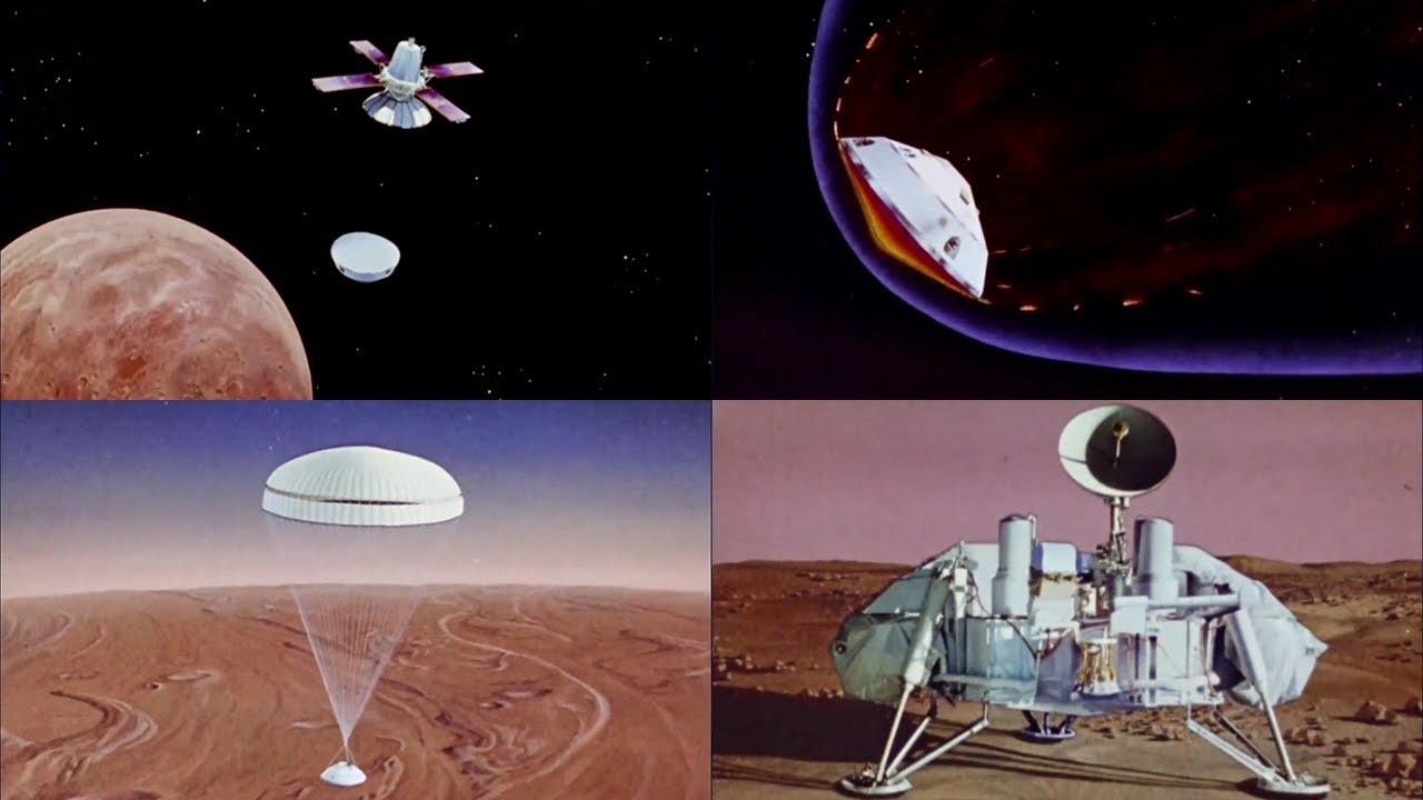 Viking Lander animation (1970s) [HD source] - YouTube