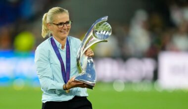 Sarina Wiegman wins Johan Cruyff Trophy: 'I'm staying in England'