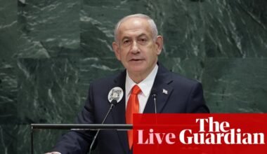 Netanyahu tells UN that Israel ‘must finish the job’ in Gaza after dozens of delegates walk out in protest - Middle East crisis live | World news
