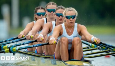 Becky Wilder, Lola Anderson, Hannah Scott and Sarah McKay in action
