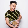 Benjamin Law with his finished sourdough bread.