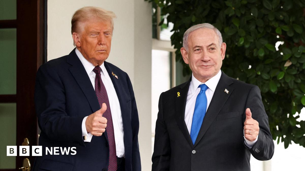 Trump hosts Netanyahu at White House as US pushes new Gaza peace plan - live