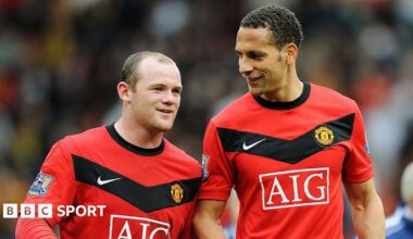 Wayne Rooney and Rio Ferdinand