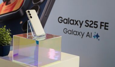 The Samsung Galaxy S25 FE in hands-on photos.