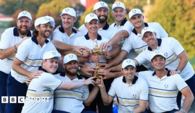 Europe win Ryder Cup after sensational tussle with US at Bethpage, New York