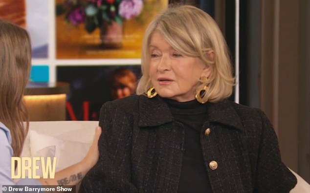 When she went on the show in November, Drew asked her what 'makes you feel soft and gooey,' and Martha replied: 'Soft and gooey treatment'