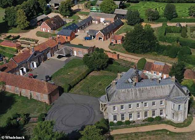 The sprawling 17th-century Conholt Park estate is set on a huge 2,500 acres of rolling land and was bought by the American billionaire for £82billion in 2022