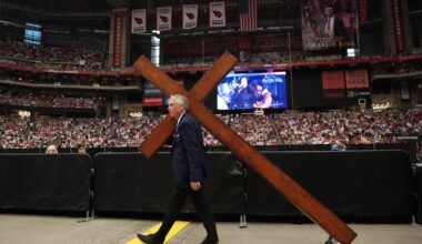 Charlie Kirk’s memorial service draws huge crowds in Arizona as Trump, Vance set to speak: Live updates