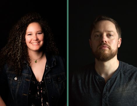 Chanel Bush and Joseph Legion Slade, The Viridian Bookshop owners