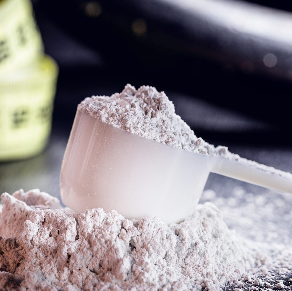 sports supplement, creatine, hmb, bcaa, amino acid or powdered vitamin sports nutrition concept bcaa, l carnitine, creatine