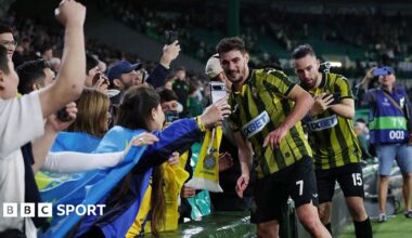 Kairat Almaty players celebrate