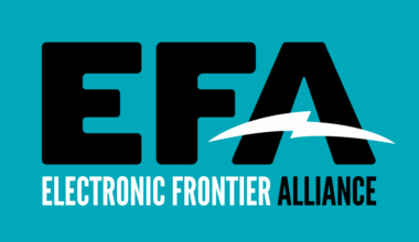 The logo of the Electronic Frontier Alliance.