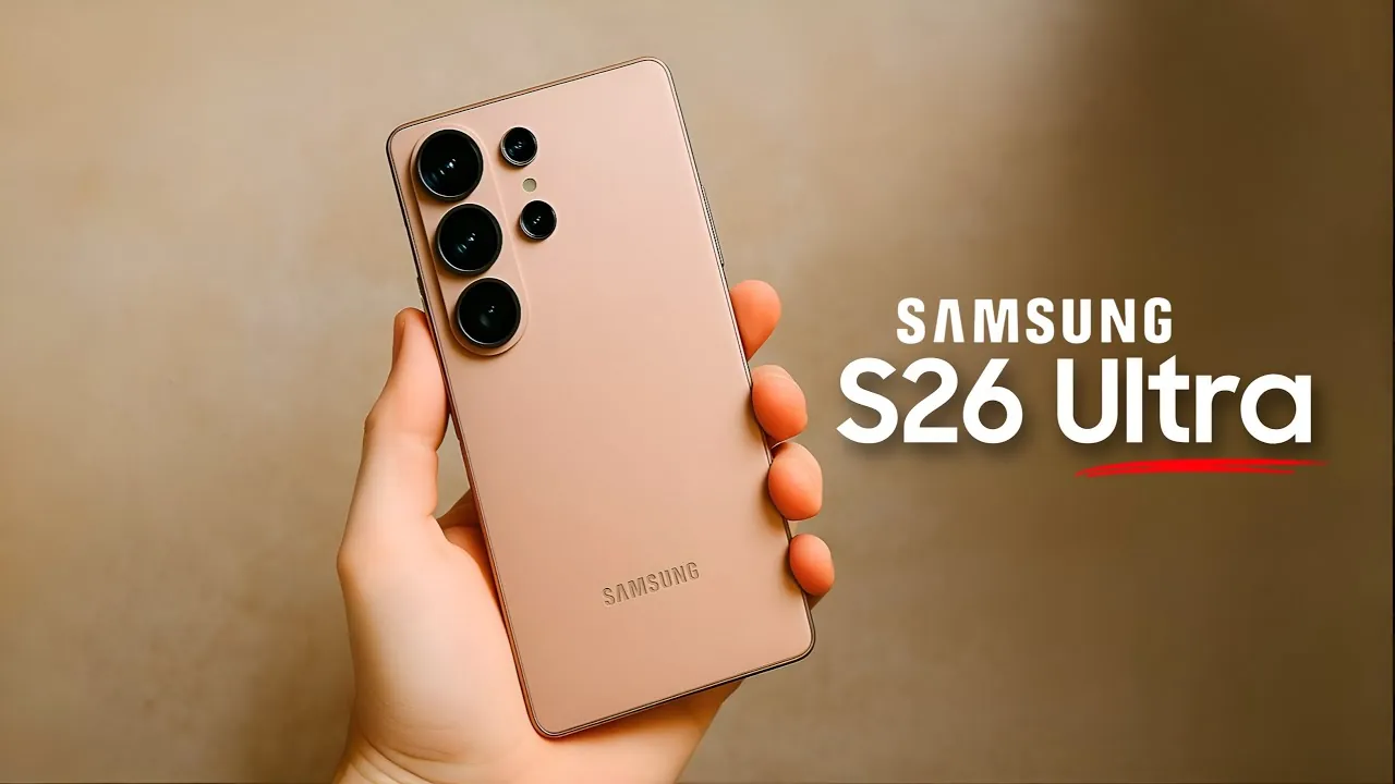 Close-up of Galaxy S26 Ultra highlighting APV codec capabilities