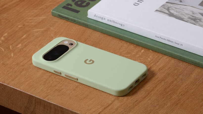 Pixel 10 with Pixelsnap case