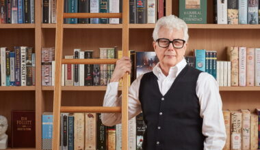 Ken Follett at his home in Hertfordshire