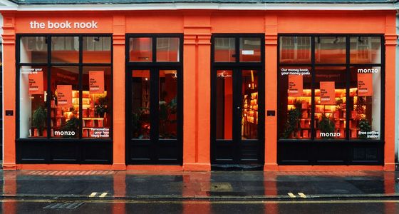 Money Maintenance On Offer At Monzo's Orange Pop Up Book Nook