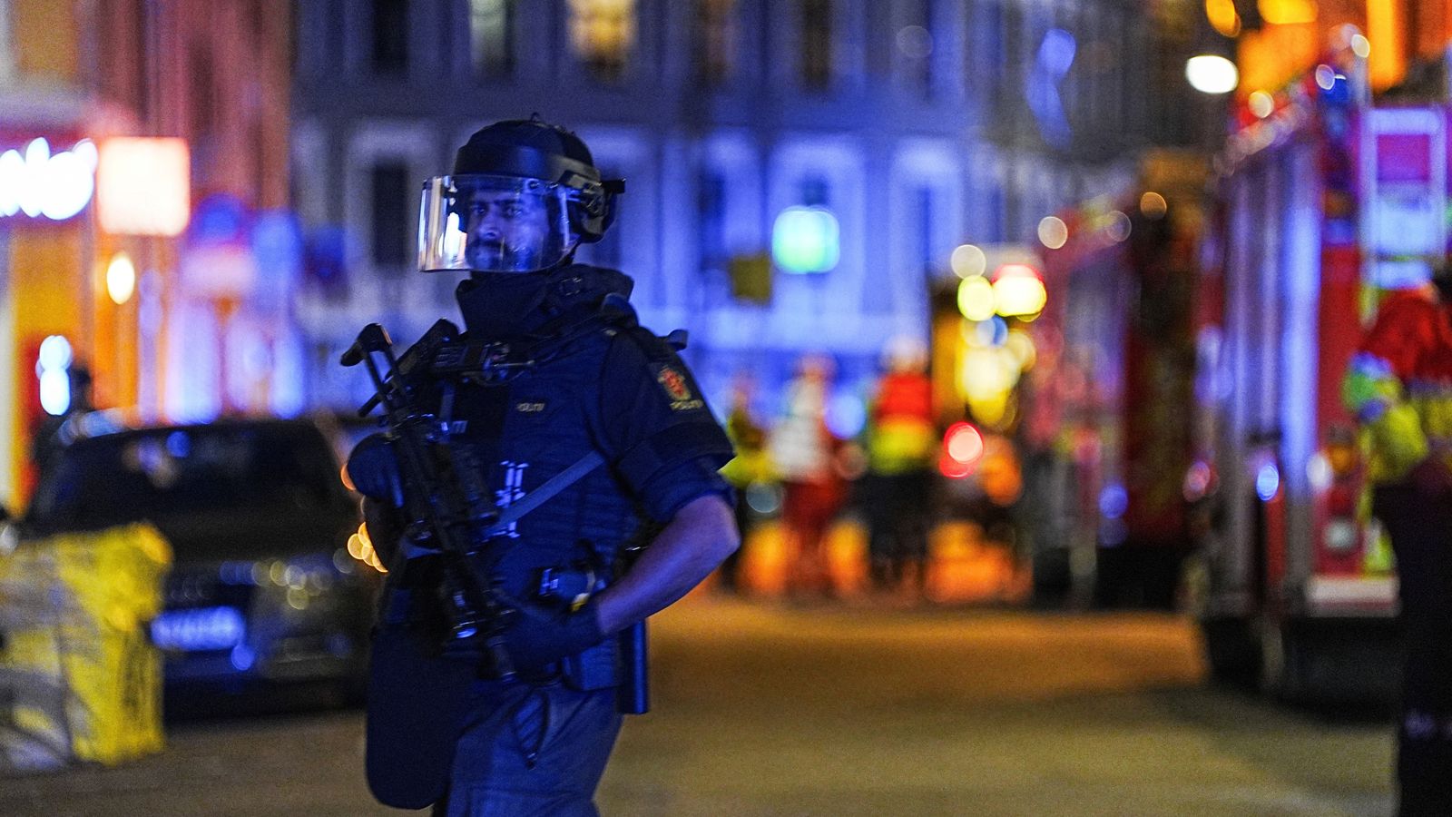 An armed police officer in Oslo. Pic: Reuters