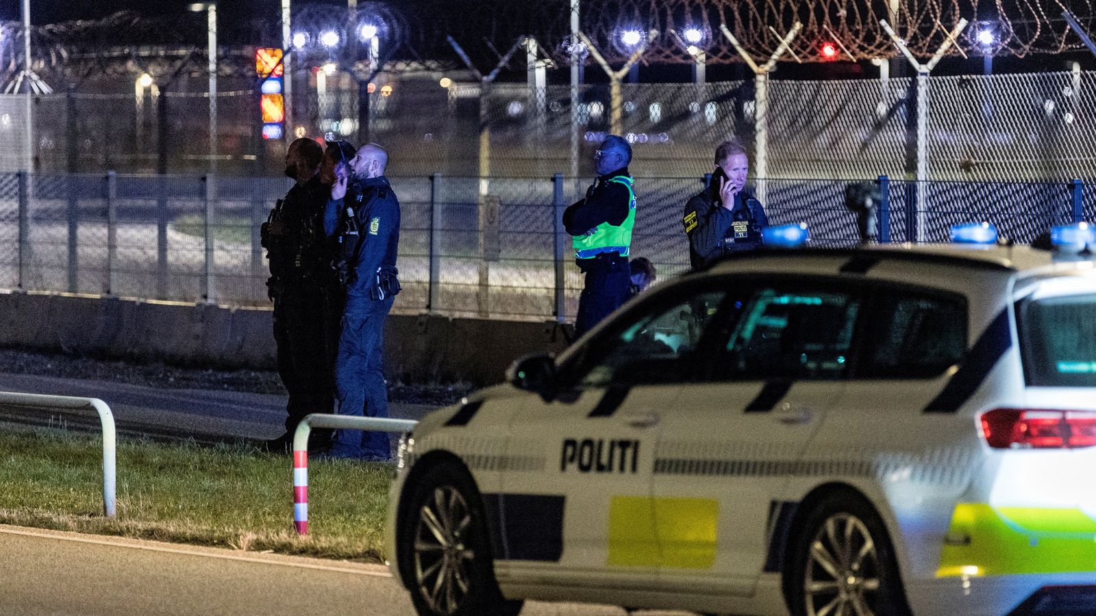 Flights were halted at Copenhagen Airport due to drone reports. Pic: Reuters