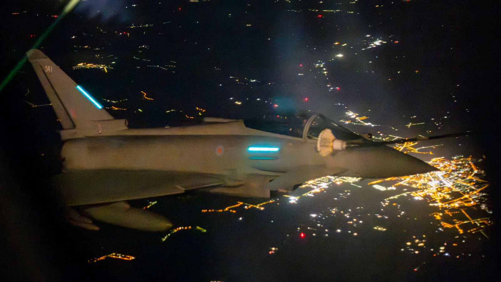 British Typhoon flies over Poland. Pic: MOD