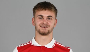 Billy Vigar, pictured in 2022 when he was part of Arsenal's U21 squad