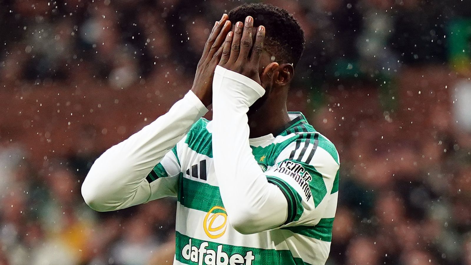 Kelechi Iheanacho has a goal disallowed in Celtic's goalless draw with Hibs
