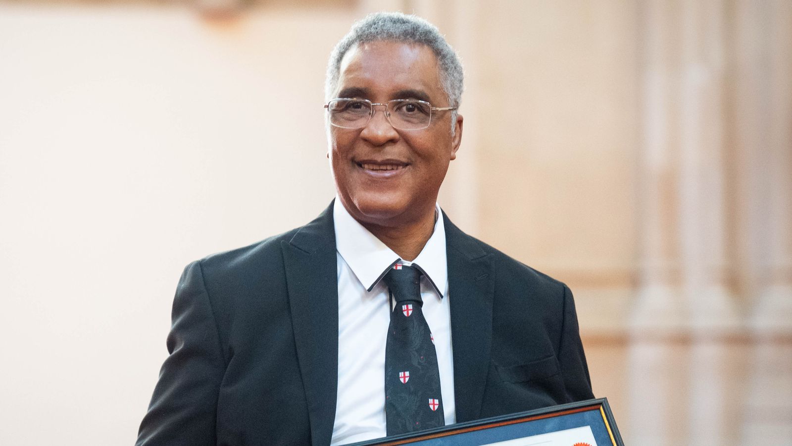 Boxer Michael Watson poses after receiving the Freedom of the City of London in a ceremony at the Guildhall. Picture date: Monday September