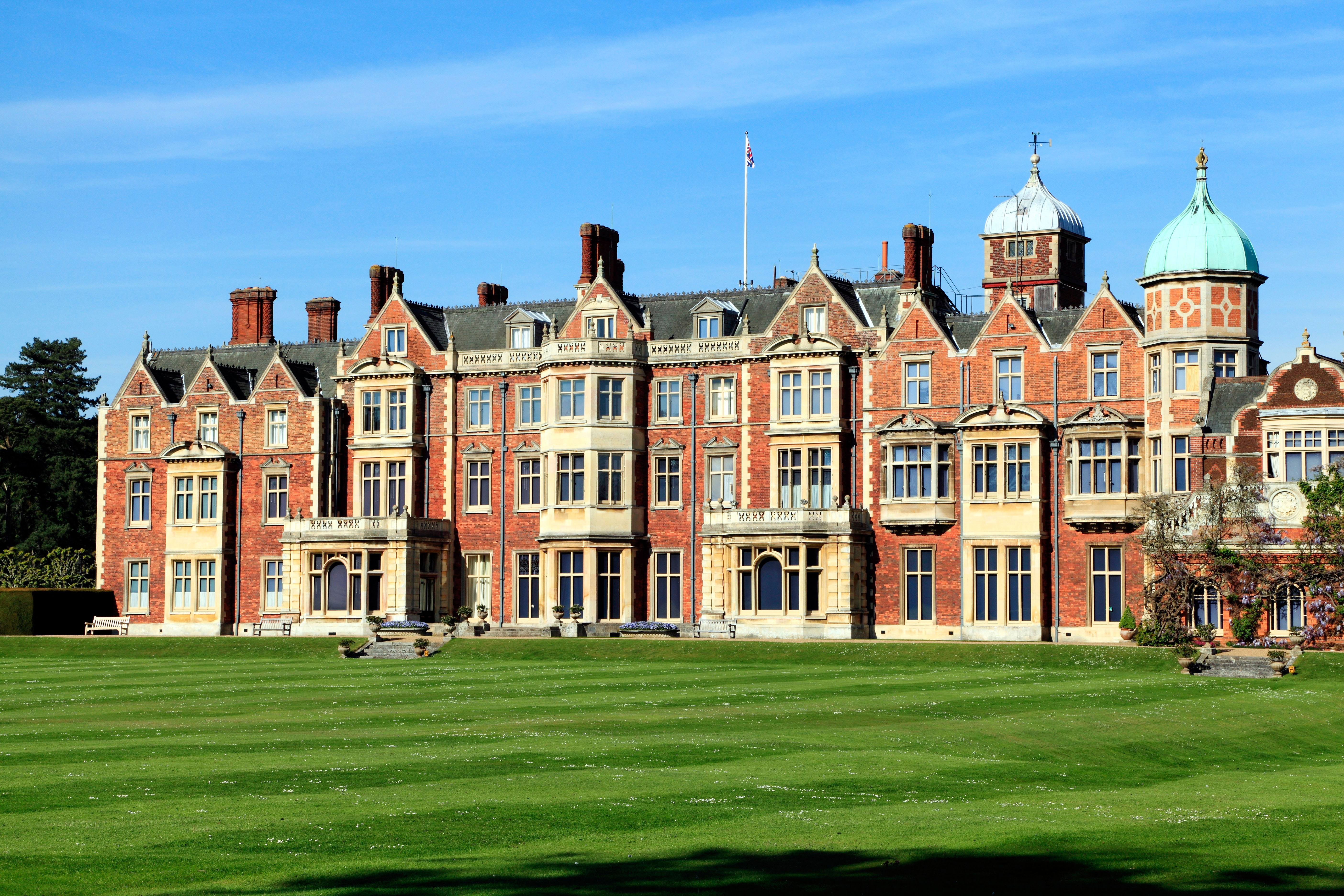 Sandringham House, the Queen's 19th-century country retreat in Norfolk, England.