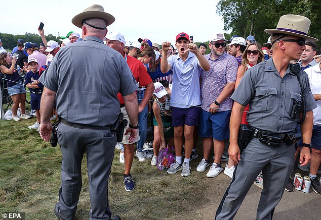 Police dogs and state troopers had to be called in after Rory McIlroy was subject to vile abuse