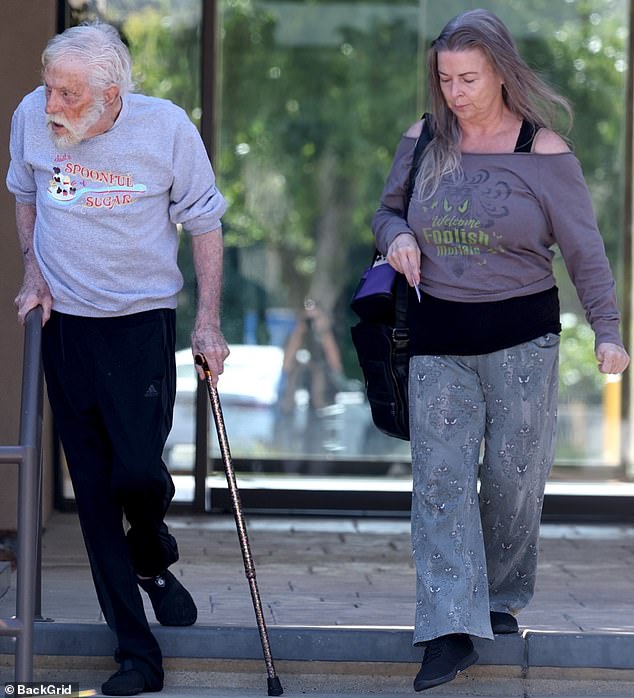 As the blaze approached his house, he tried to use a hose but soon 'exhausted myself, I couldn¿t get up,' he explained to a local news outlet, as aired on Today