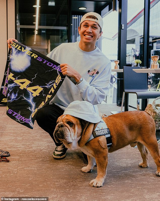 He was popular with other drivers on the grid (pictured with Williams star Alex Albon)