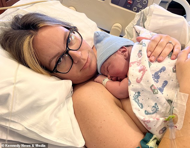 After doctors discovered the leukemia in her blood, the new mom had her newborn taken from her arms and was rushed to another hospital to start chemotherapy treatment immediately