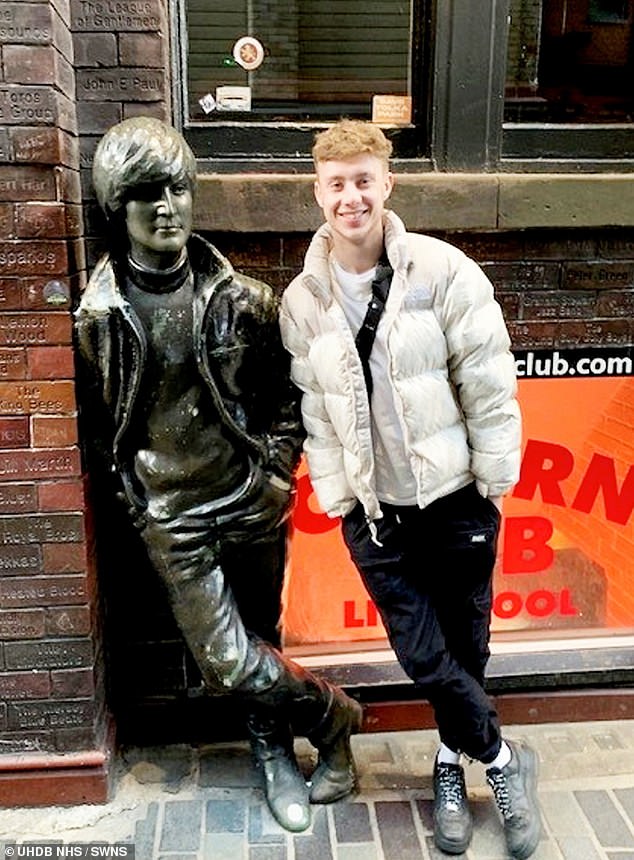 The fit and healthy football lover took over-the-counter cold and flu medication to try and alleviate his symptoms. But his mother, Lara, knew something was wrong