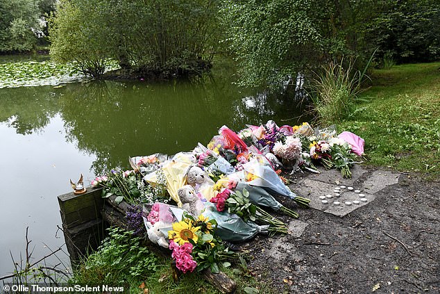 The pond where in Kingsley Common, Hampshire, where Annabel was drowned