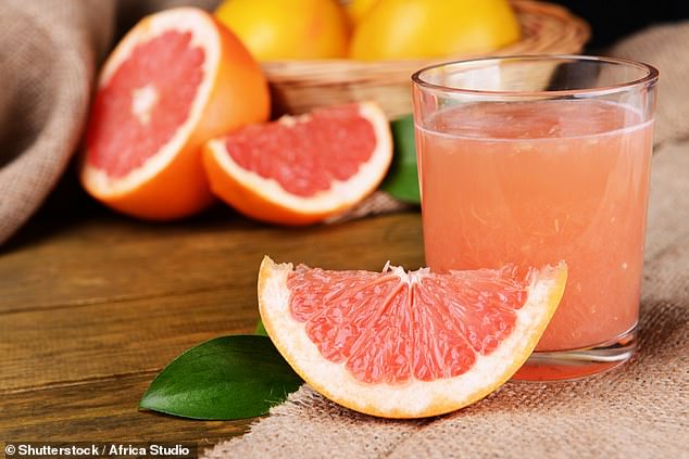 Chemicals found in grapefruit  block an enzyme in the intestines called CYP3A4. As a result, levels of certain drugs can build up in the bloodstream, leading to side effects that can be dangerous