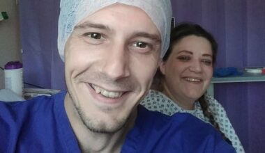 Steve Burrows, from St Neots in Cambridgeshire, was suddenly hit by twinges in his lower back in late July and began doing yoga stretches to alleviate the pain