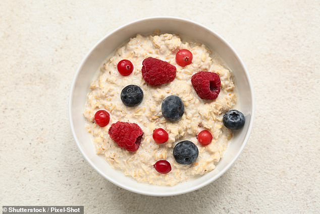 Berries are rich in antioxidants, which reduce inflammation in the brain and prevent brain volume from shrinking (stock image)