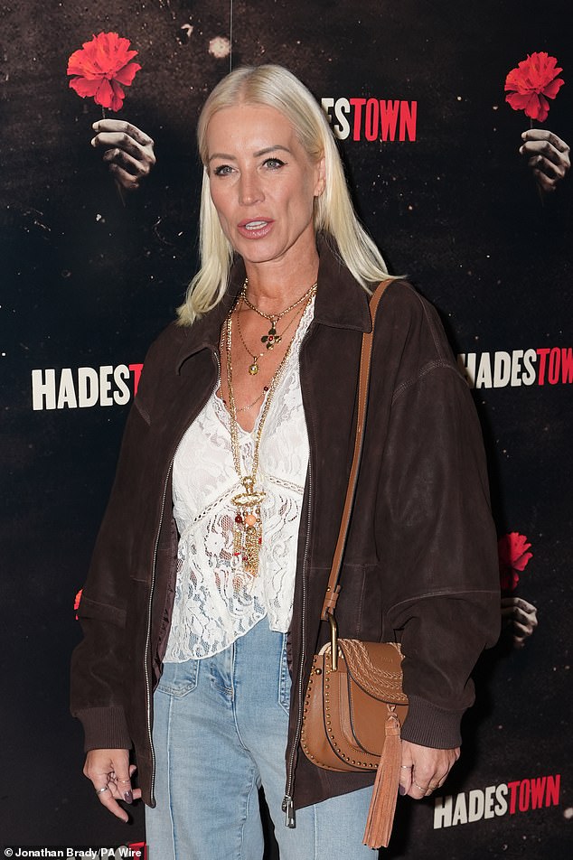 TV presenter Denise Van Outen revealed she has a sausage roll or sandwiches in her handbag