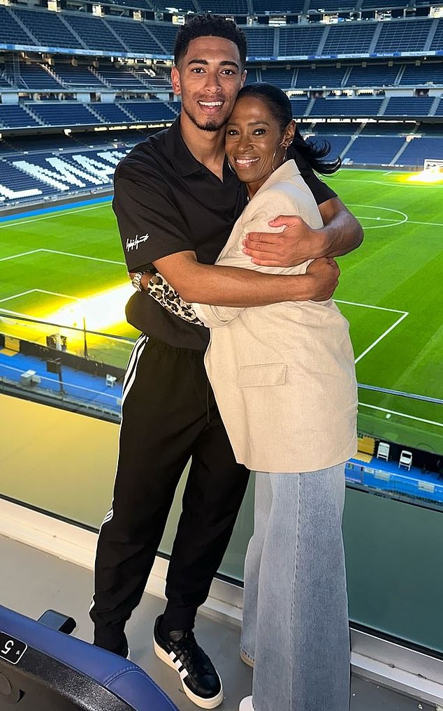 The split comes during an unsettled period for Jude (seen with Denise) after he endured a difficult time with England manager Thomas Tuchel and was left out of the latest squad
