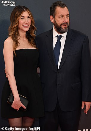 For the special occasion, the Big Daddy sensation was dressed in a navy blue suit with subtle pinstripes