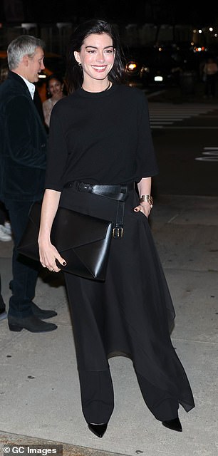 Anne looked as stylish as ever for the event