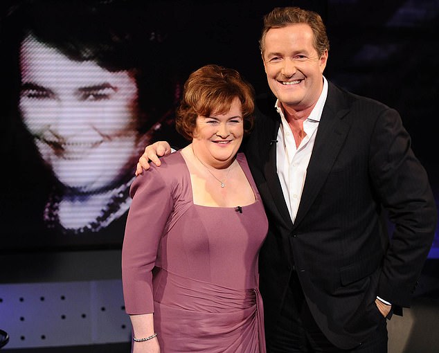 Piers Morgan has revealed three of Hollywood's biggest stars were mesmerised by Susan Boyle