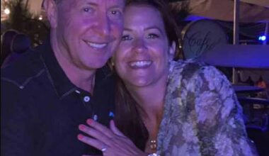 Former Aviva chief executive David Barral, 63, (pictured with his wife Angela) was killed when his £160,000 Aston Martin careered into a tree