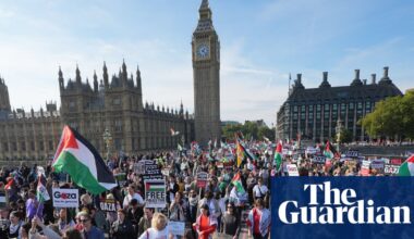 Thousands gather in London in march for ‘lasting peace’ in Gaza | Israel-Gaza war
