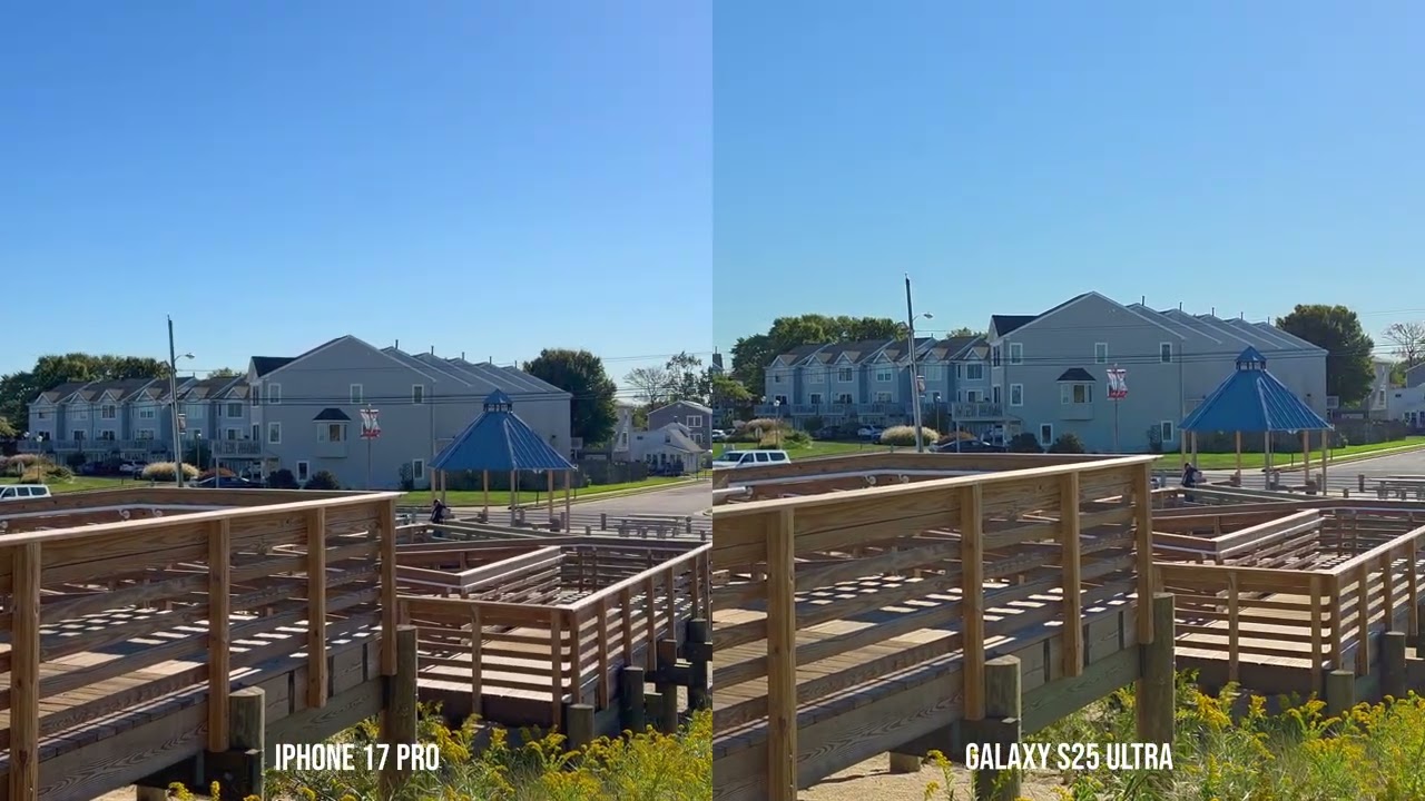 Dynamic range: iPhone 17 Pro vs. Galaxy S25 Ultra - YouTube
