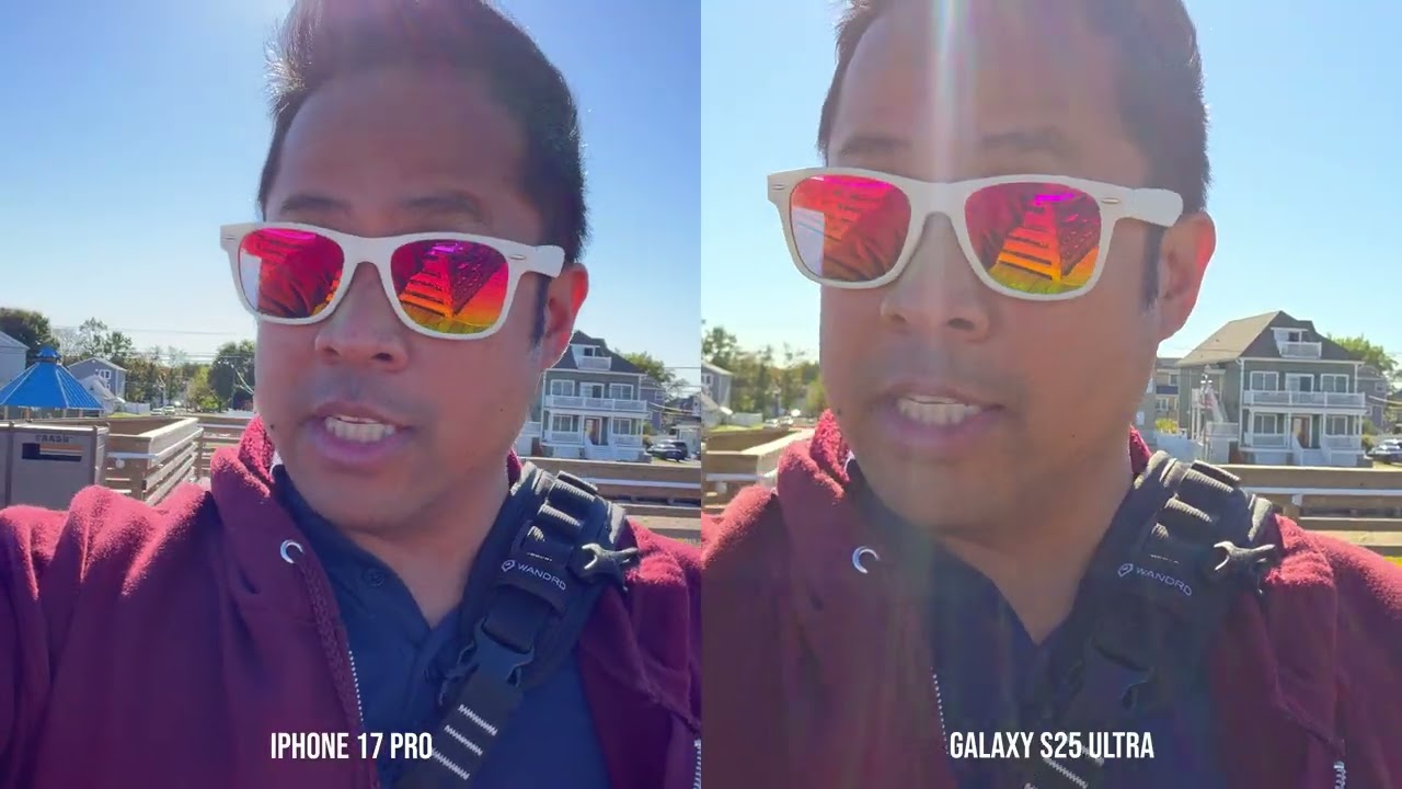 Selfie: iPhone 17 Pro vs. Galaxy S25 Ultra - YouTube