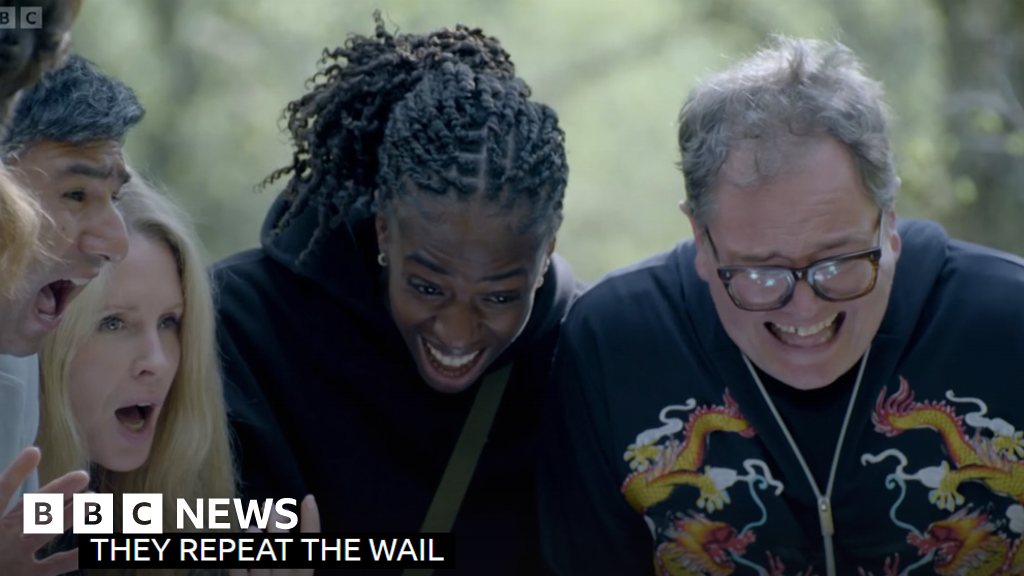 Strange shrieks by Clare Balding, Celia Imrie and Stephen Fry