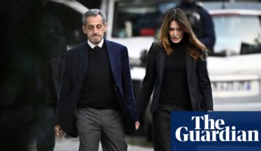 Nicolas Sarkozy enters prison to begin five-year sentence over criminal conspiracy | Nicolas Sarkozy