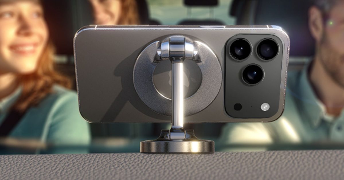 Just $7 gets your iPhone on the dashboard today with this MagSafe car mount at 58% off